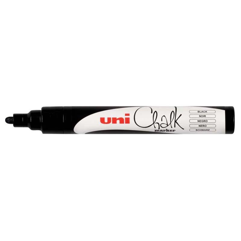 Uni Chalk Marker 1.8-2.5mm Bullet Tip Black PWE-5M