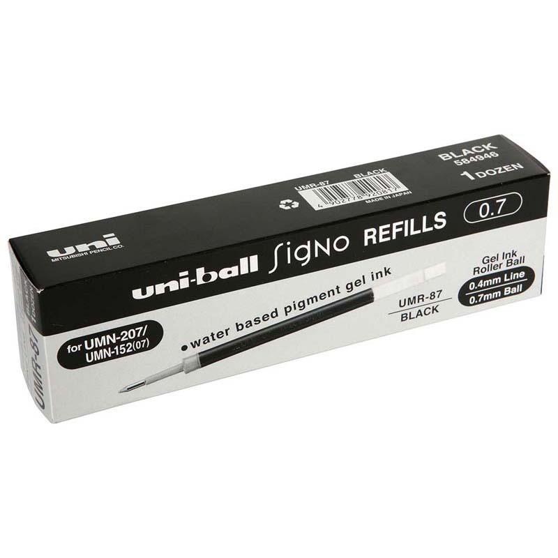 Uni-ball Signo Refill for UM-152/UMN-207/UMN-307 0.7mm Black UMR-87