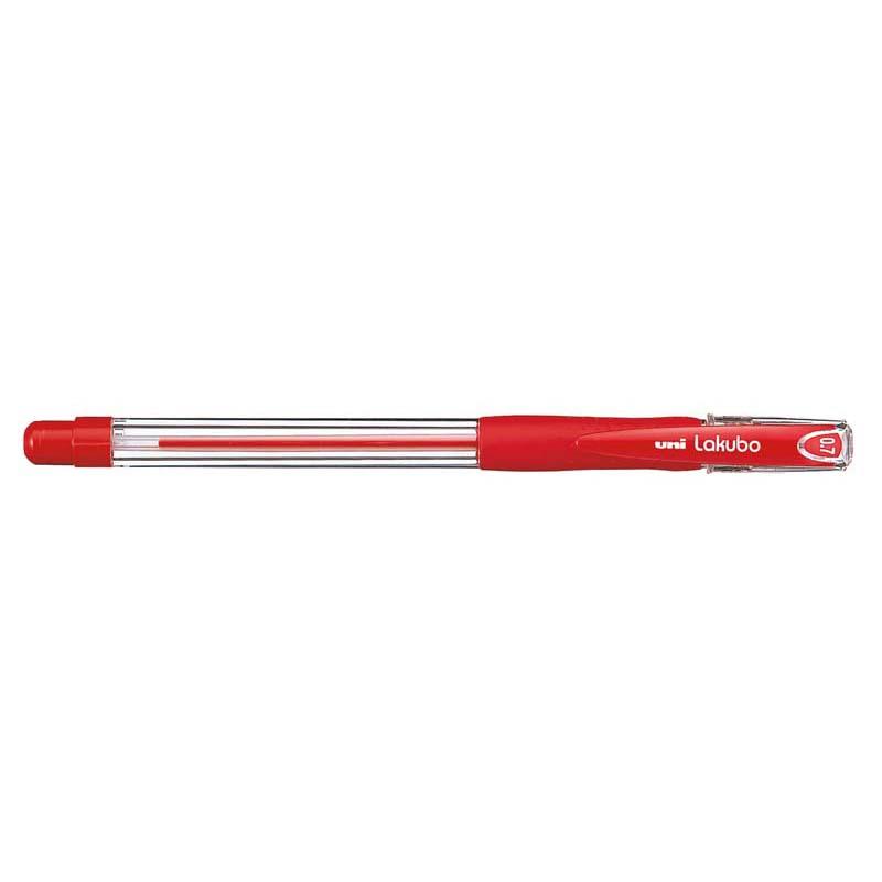 Uni Lakubo Capped Ballpoint 0.7mm Red SG-100