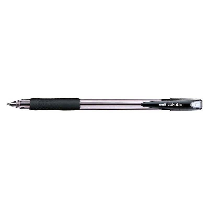 Uni Lakubo Capped Ballpoint 1.0mm Black SG-100