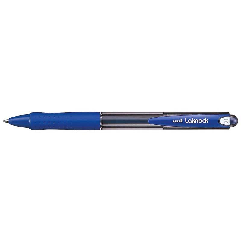 Uni Laknock 1.0mm Retractable Medium Blue SN-100 (1 Pen)