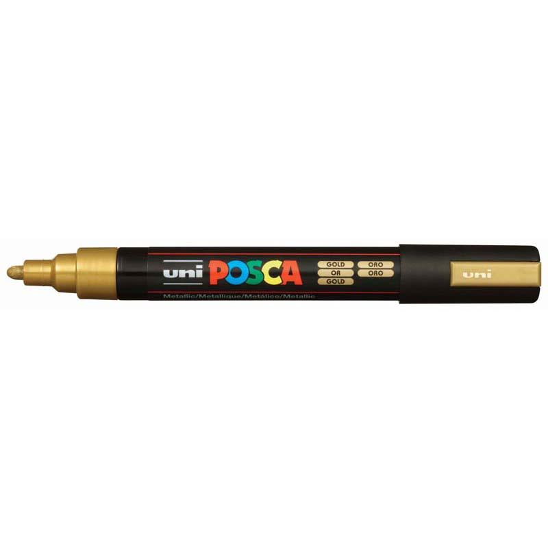 Uni Posca Marker 1.8-2.5mm Med Bullet Gold PC-5M