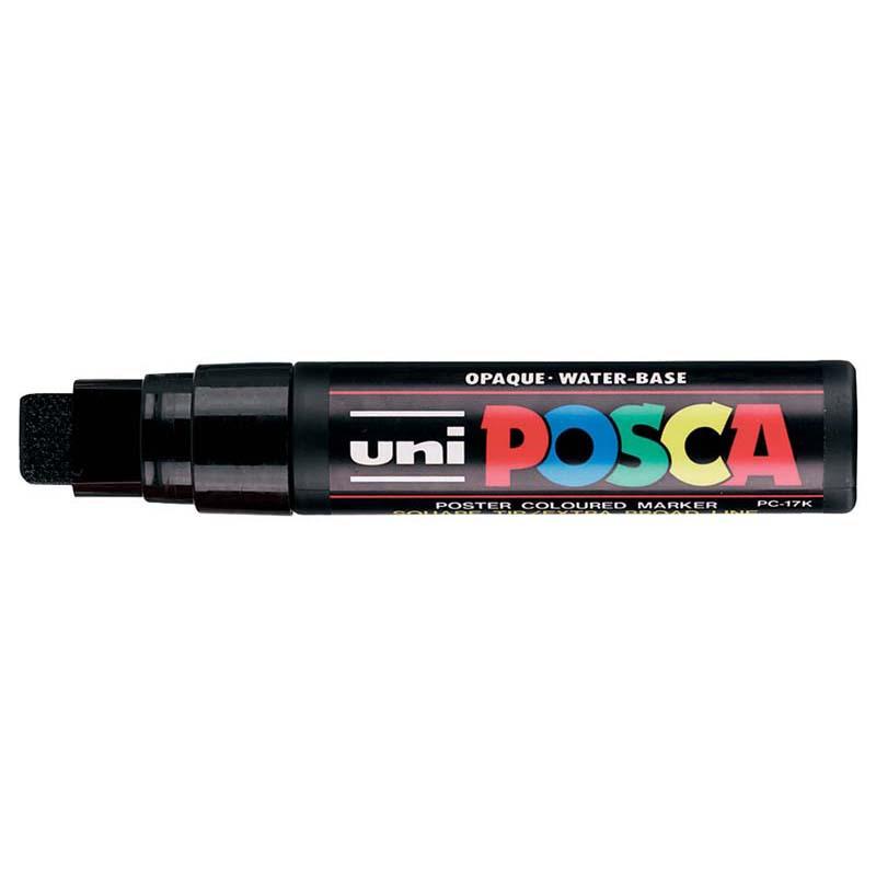 Uni Posca Marker 15.0mm Extra-Broad Chisel Black PC-17K