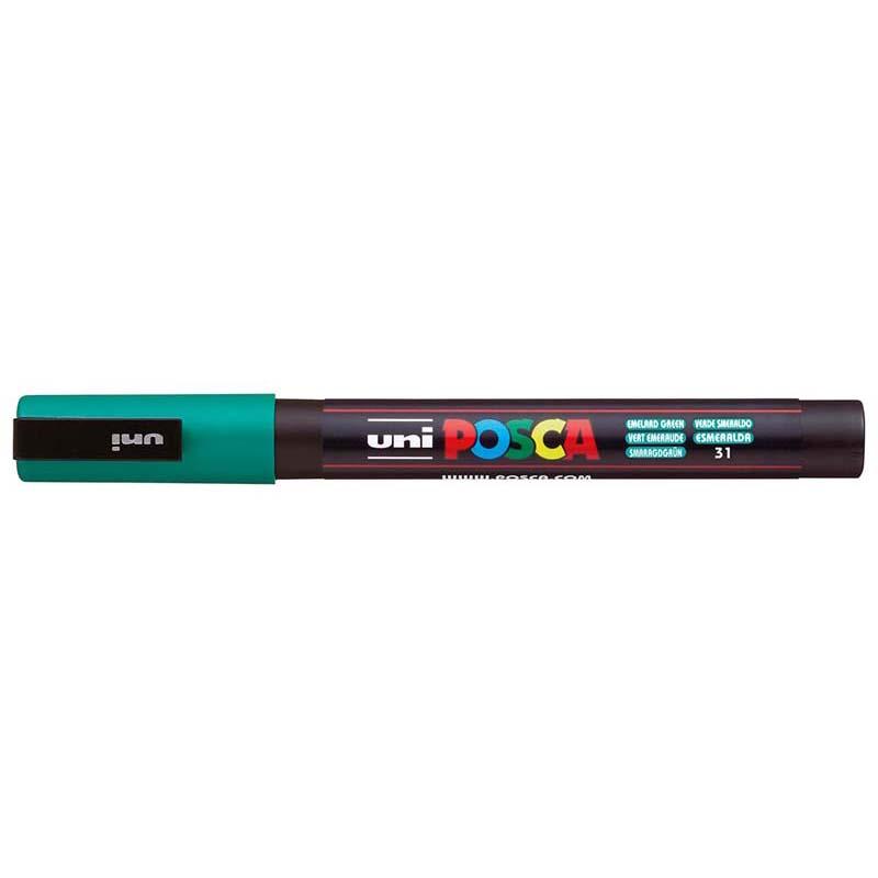 Uni Posca Marker 0.9-1.3mm Fine Emerald Green PC-3M