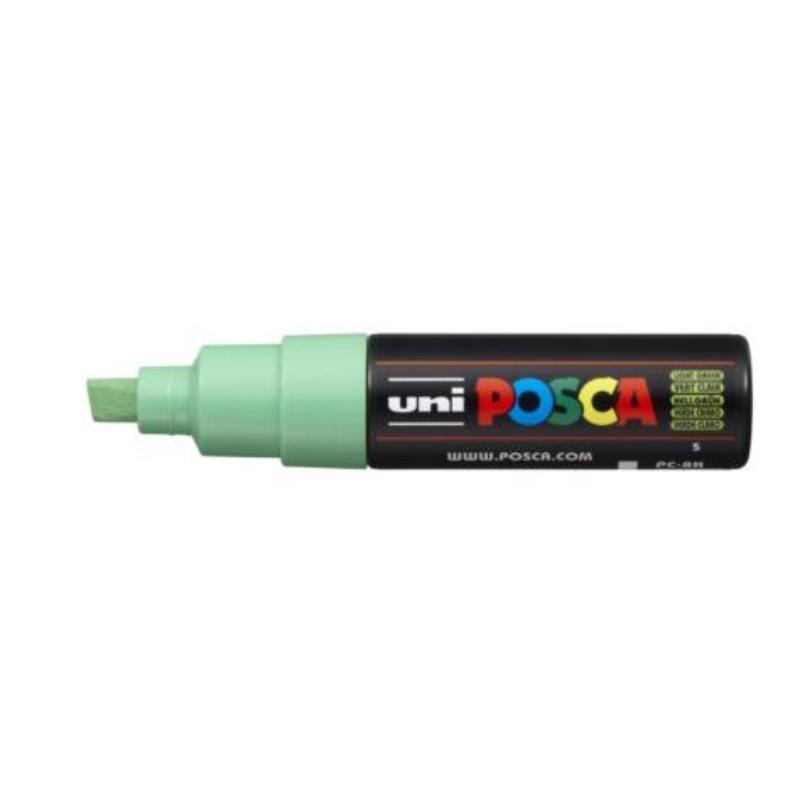 Uni Posca Marker 8.0mm Bold Chisel Light Green PC-8K