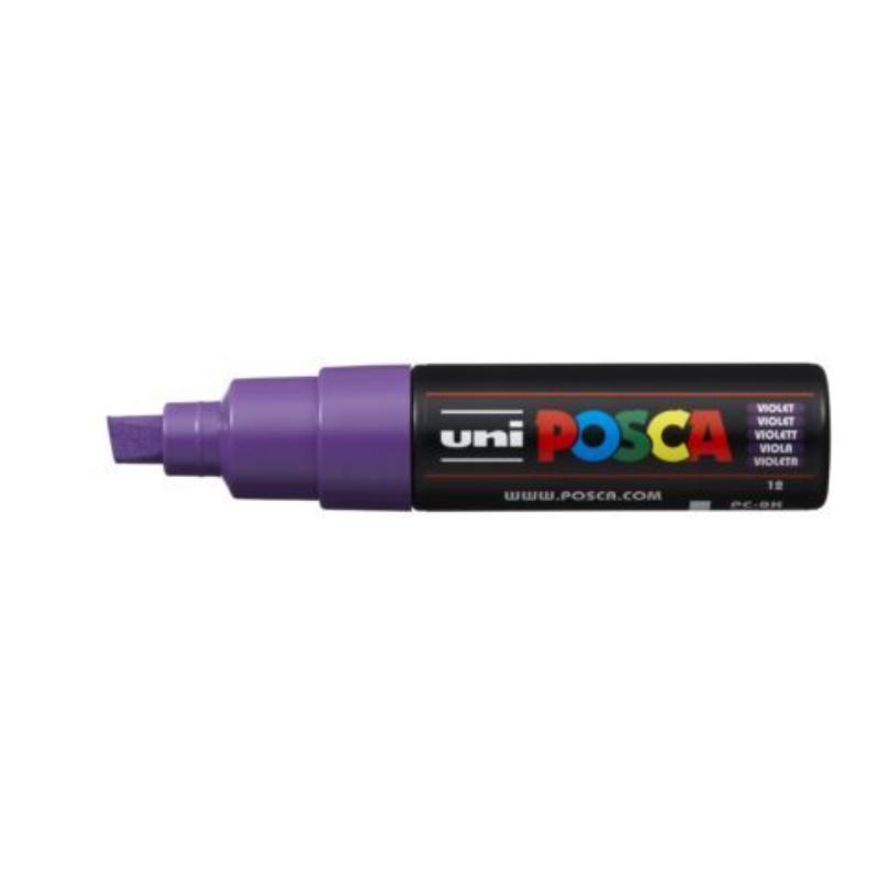 Uni Posca Marker 8.0mm Bold Chisel Violet PC-8K