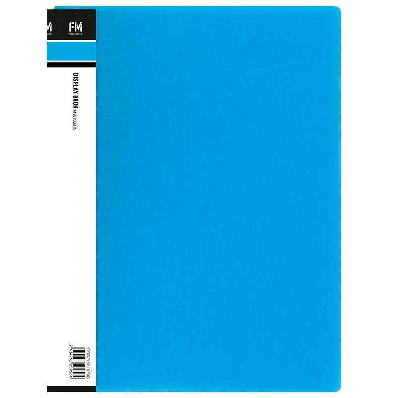 FM Display Book Vivid A4 Ice Blue 20 Pocket