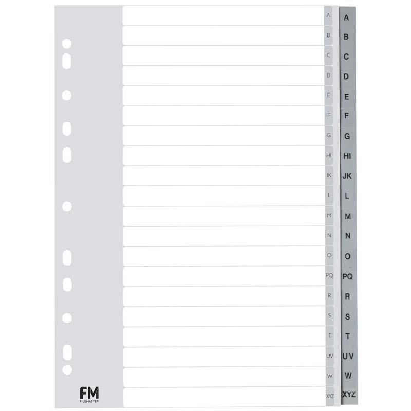 FM Indices A-Z A4 Grey Polyprop