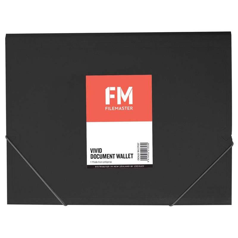 FM Document Wallet Vivid Cat Black A4