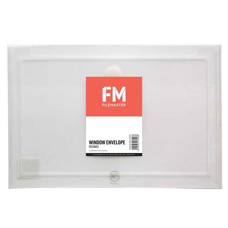 FM Envelope Reusable Clear Window Polyprop