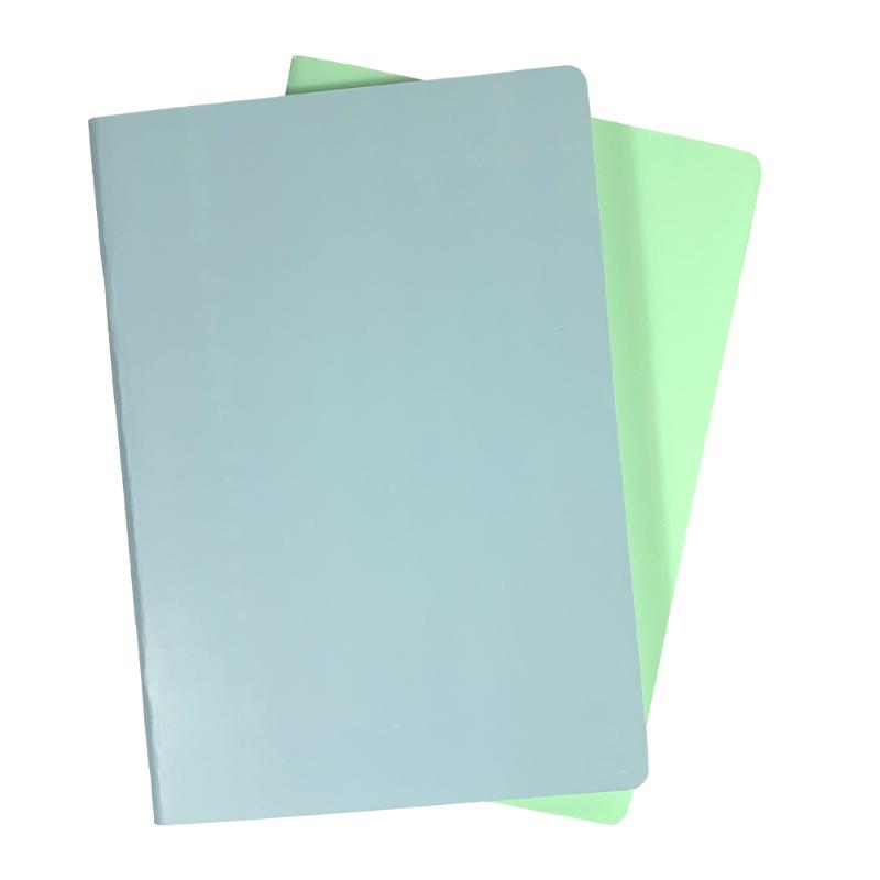 Ledah Pastels Notebook A5 Pack 2 Blue and Green