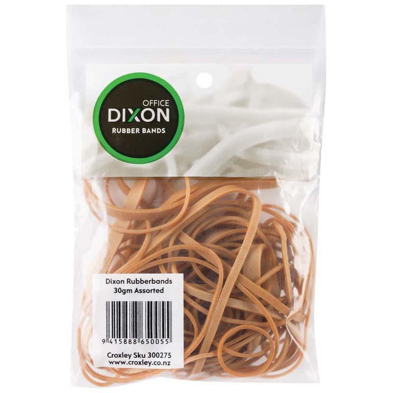 Dixon Rubber Bands Cellopak 30gm