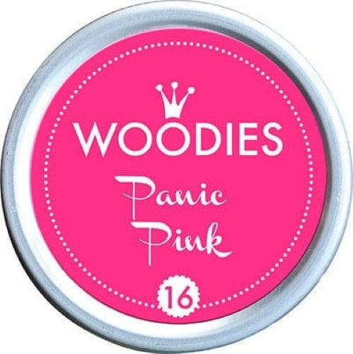 Colop Woodies Stamp Pad in vibrant Panic Pink, 38mm, perfect for crafting with vivid color and exceptional coverage.