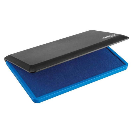 Colop Stamp Pad Micro-3 Blue 90x160mm, featuring vibrant blue ink for bold impressions and even ink distribution.