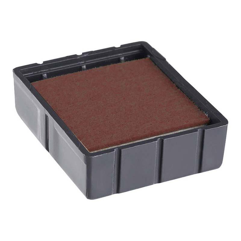 Compact 17x17mm red stamp pad for bold, clear impressions with Colop self-inking stamps; ideal for crafting and office use.