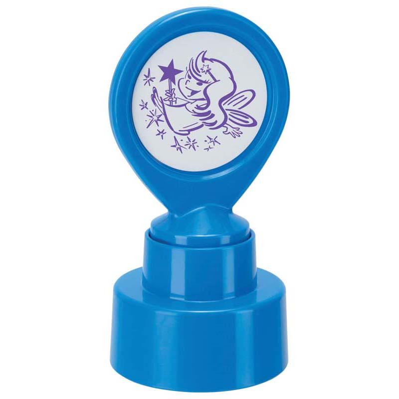 Self-inking violet fairy godmother motivational stamp for teachers, promoting positivity and creativity in students.