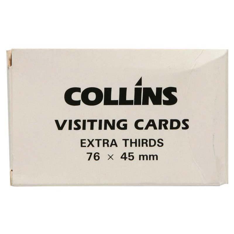 Collins Visiting Cards Extra Thirds 76x45mm Packet 52