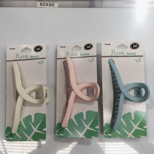 Hair Clips - Pastel 11cm (Set of 12 Assorted)