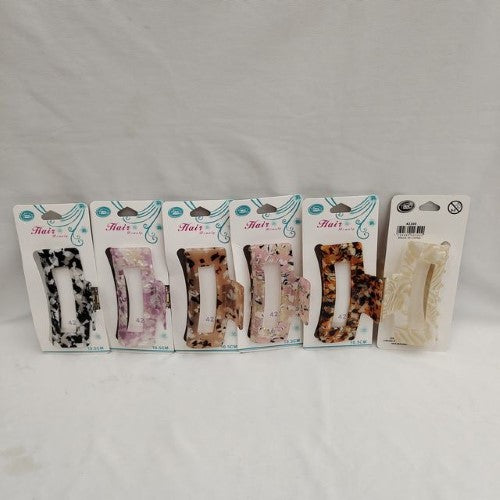 Hair Clips - 10.5cm (Set of 12 Assorted)