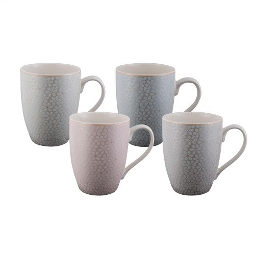 Coupe Mug - Bundanoon Pastel Petals (Set of 4)