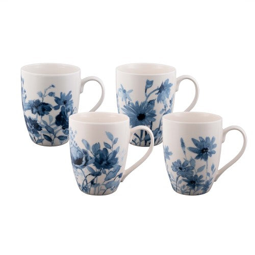 Coupe Mug - Bundanoon Garden Blues (Set of 4)