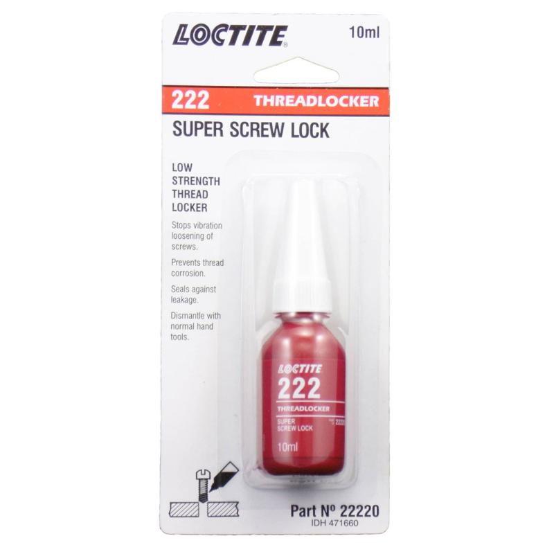 Loctite 222 Threadlocker Super Screw Lock 10ml