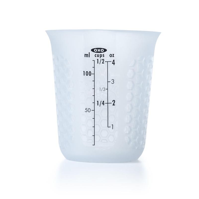 OXO Good Grips Mini Squeeze & Pour Silicone Measuring Cup With Stay-Cool Pattern