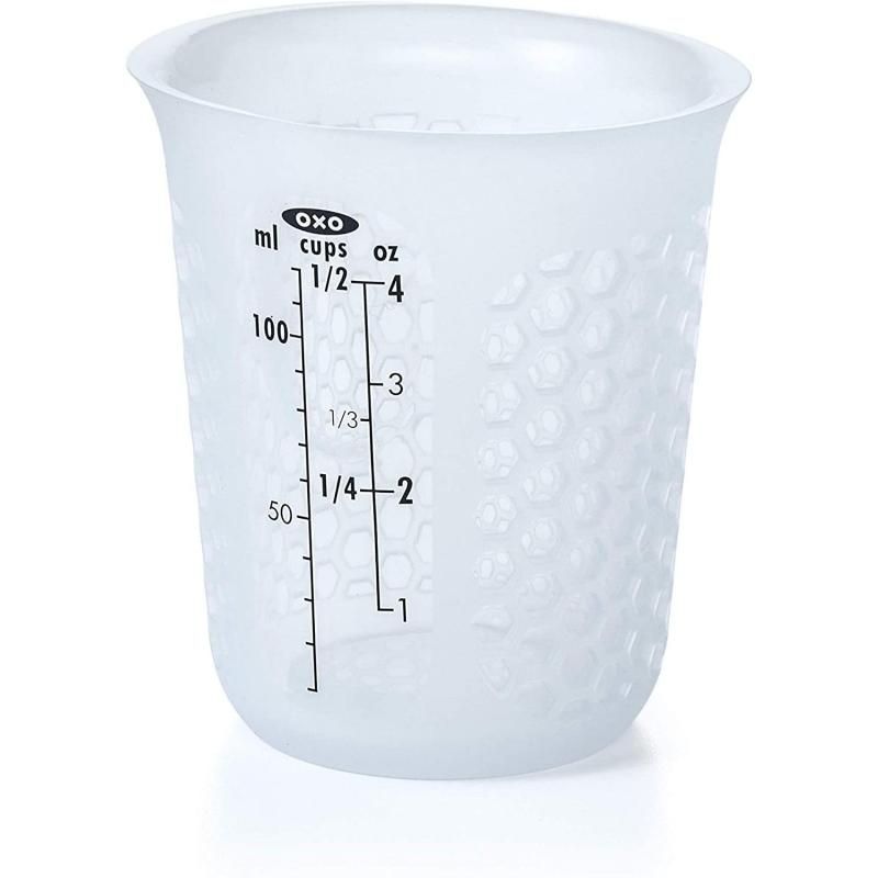 OXO Good Grips Mini Squeeze & Pour Silicone Measuring Cup With Stay-Cool Pattern