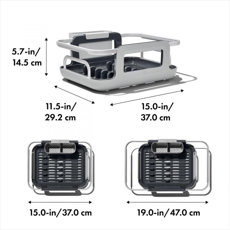 OXO Good Grips Over-The-Sink Aluminium Dish Rack