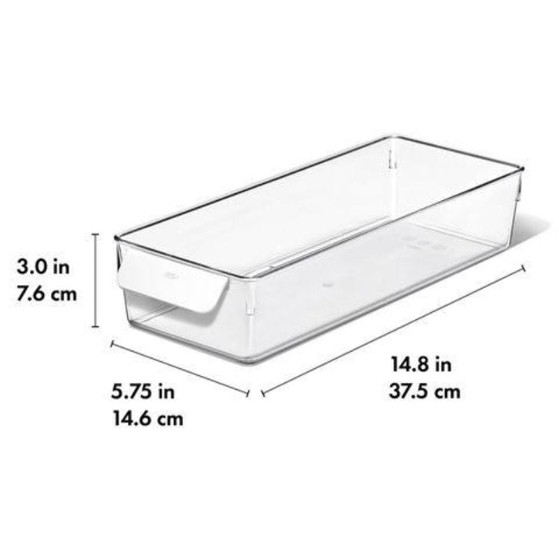 OXO Good Grips Refrigerator Storage Bin | 15 X 38 X8cm