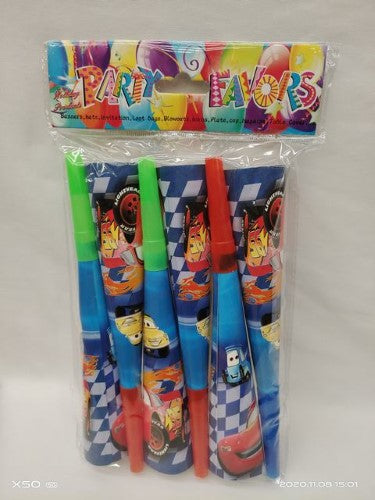 Party Horns - Cars 6pcs (12 Packs)