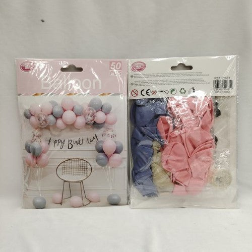 Balloon Garland - Pink 50pcs (6 Packs)