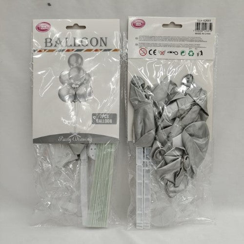 Balloon Garland - Silver 7pcs (6 Packs)