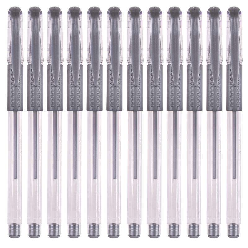 Basics by Zart Gel Pens 12 Pack Silver