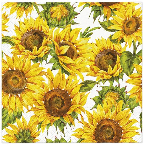 Lunch Napkin - Paw Décor Dancing Sunflowers (33cm)