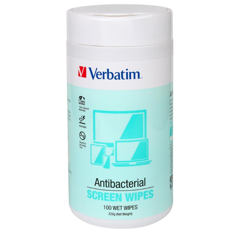 Verbatim Essentials Screen Wipes 100 Pack