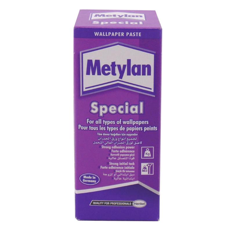 Metylan Special Wallpaper Paste 200g provides superior adhesion for easy wallpaper application, ideal for various types.