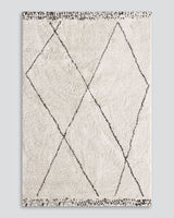 Nomad Gaza Floor Rug - Cream/Dark Grey 160x230cm - OLLO