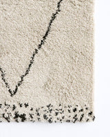 Nomad Gaza Floor Rug - Cream/Dark Grey 160x230cm - OLLO