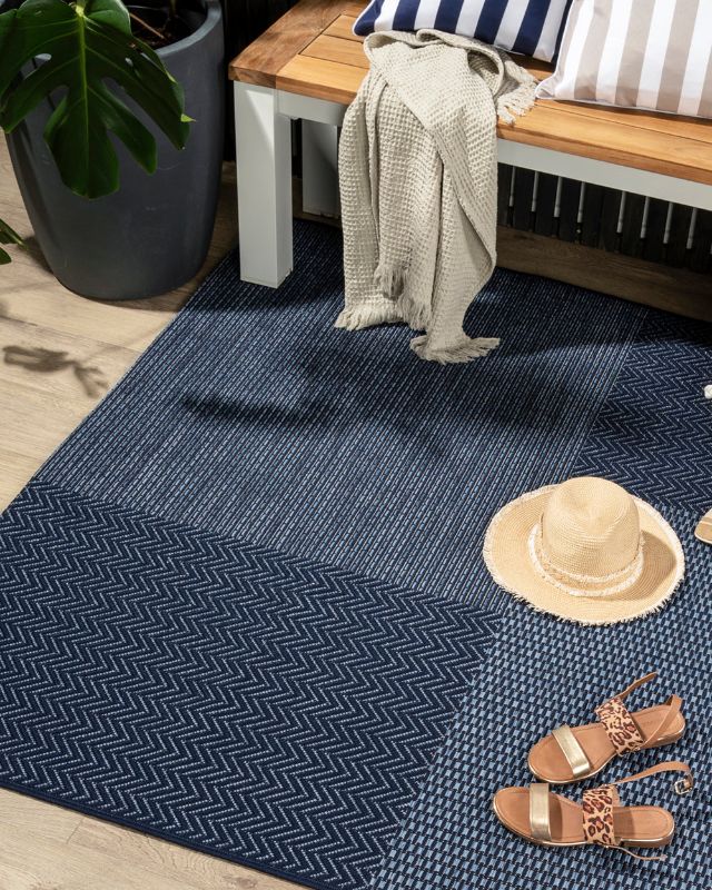 Collingwood Floor Rug - Navy 200x290cm - OLLO