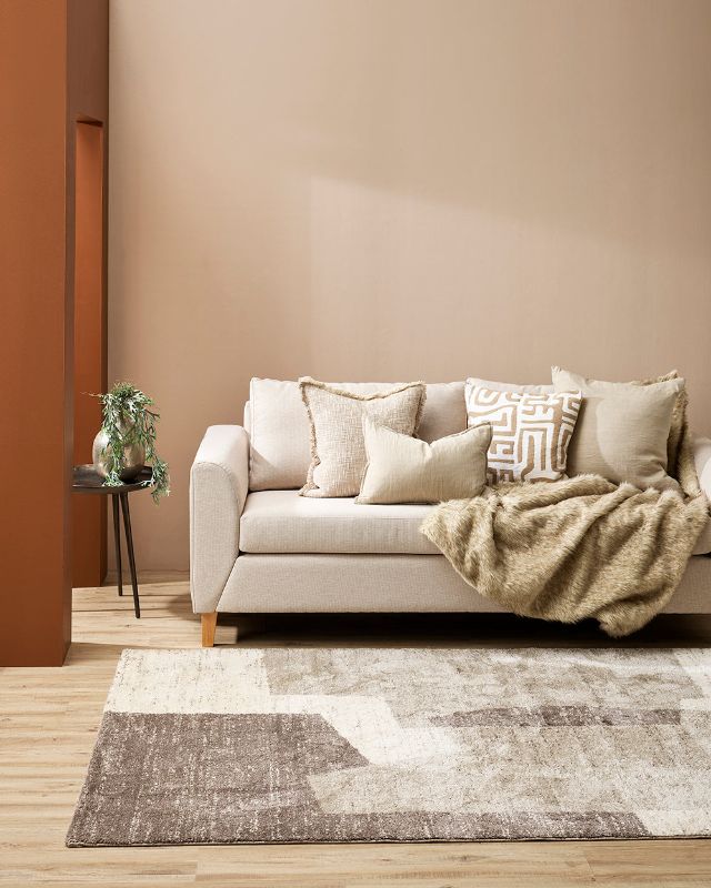 Saxony Adriana Floor Rug - Charcoal 160x230cm - OLLO