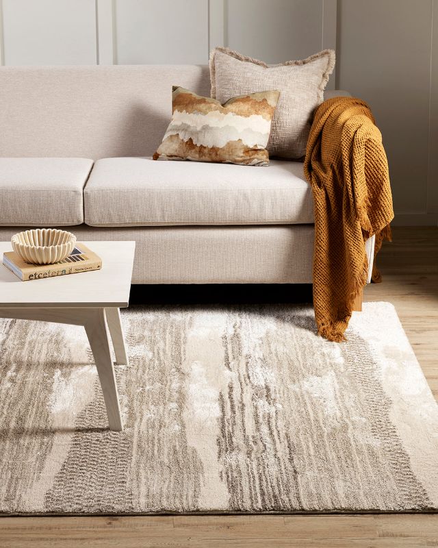 Saxony Lilian Floor Rug - Ecru 160x230cm - OLLO