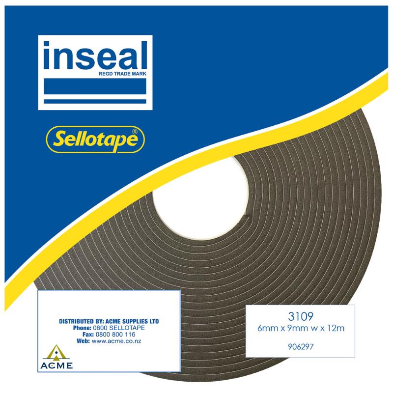 Inseal 3109 PKD 6mmT x9mmW x12m