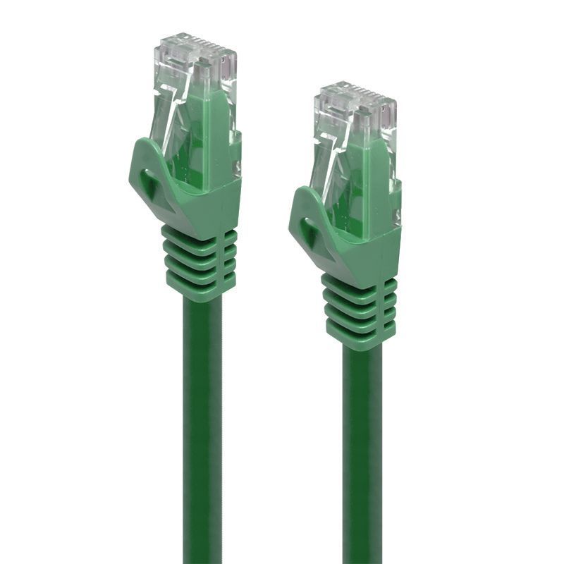 Alogic 15m Green CAT6 Ethernet Cable - High-Speed 10Gbps Network Connectivity for Home/Office