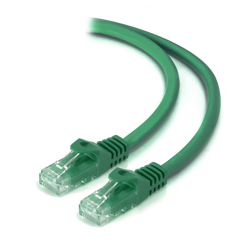 Alogic 15m Green CAT6 Ethernet Cable - High-Speed 10Gbps Network Connectivity for Home/Office