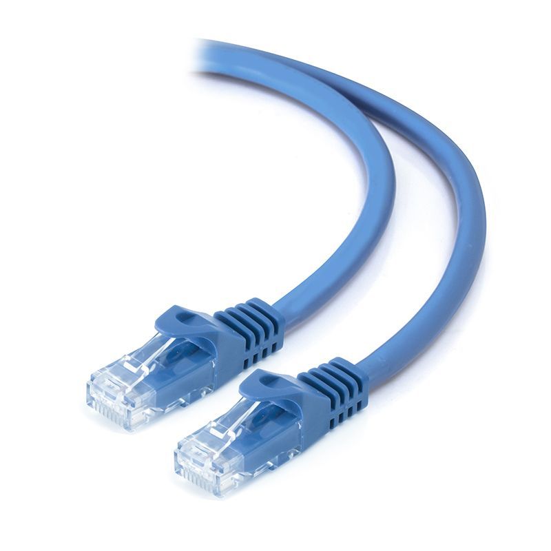 Alogic Blue CAT6 Network Cable 1m - High-Speed Ethernet, 24AWG, Gold-Plated RJ45, RoHS Compliant