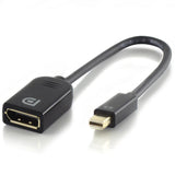 Alogic 15cm Mini DisplayPort to DisplayPort Adapter - 4K 60Hz Male to Female Connector