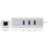 Alogic USB-C to Gigabit Ethernet Hub & 3-Port USB Hub - Premium Aluminium Design for Mac & Windows