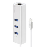 Alogic USB-C to Gigabit Ethernet Hub & 3-Port USB Hub - Premium Aluminium Design for Mac & Windows