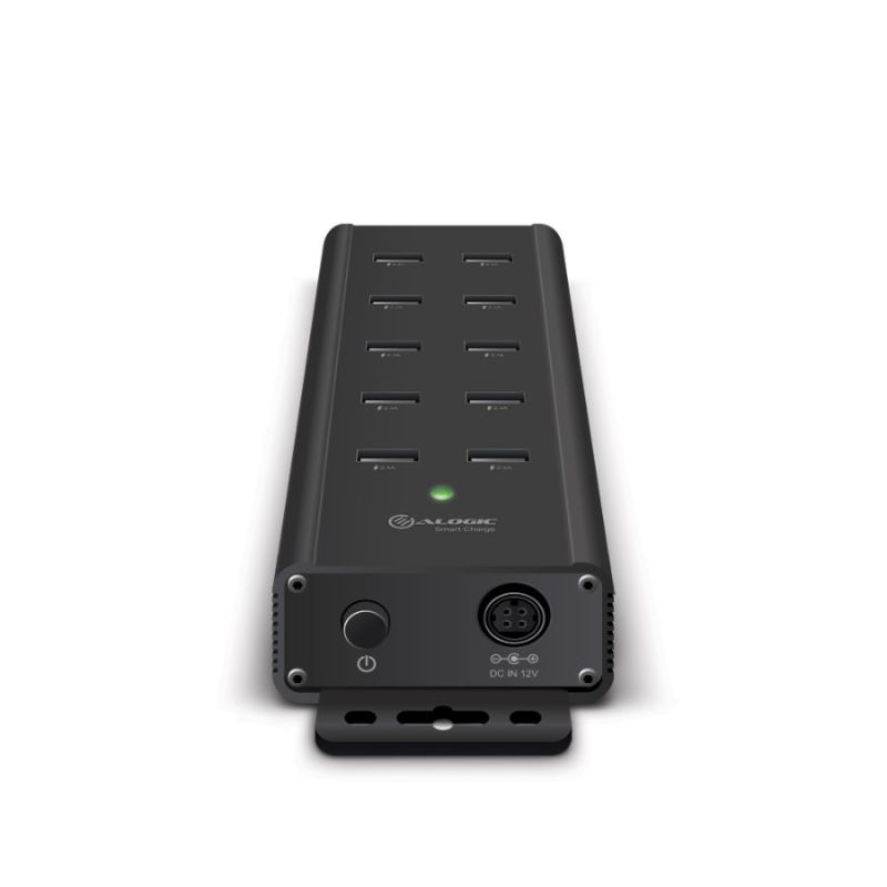 Alogic Prime Series 10 Port USB-A Charger with Smart Charge Technology - Fast & Efficient